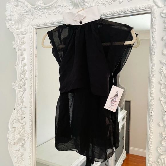 VINTAGE Karl Lagerfeld of Chanel 100% SILK Top COLLECTIBLE Dress Shirt - Picture 1 of 10